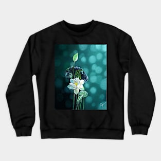 Lotus - Flower Oil Painting Crewneck Sweatshirt